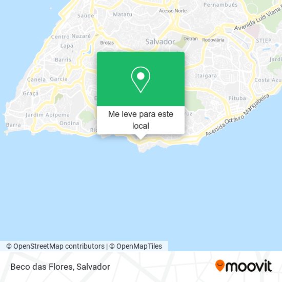 Beco das Flores mapa