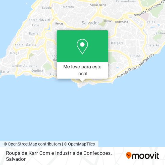 Roupa de Karr Com e Industria de Confeccoes mapa