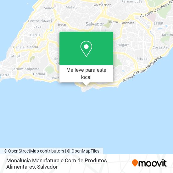 Monalucia Manufatura e Com de Produtos Alimentares mapa