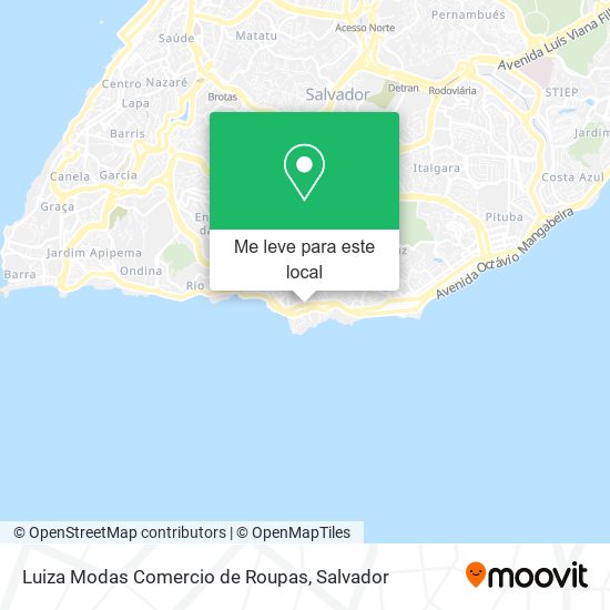 Luiza Modas Comercio de Roupas mapa