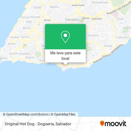 Original Hot Dog - Dogueria mapa