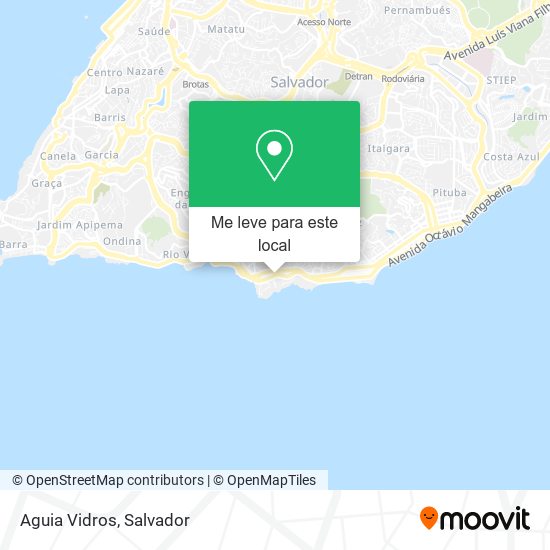 Aguia Vidros mapa