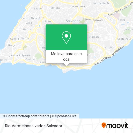 Rio Vermelhosalvador mapa