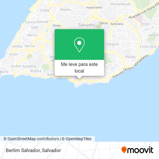 Berlim Salvador mapa