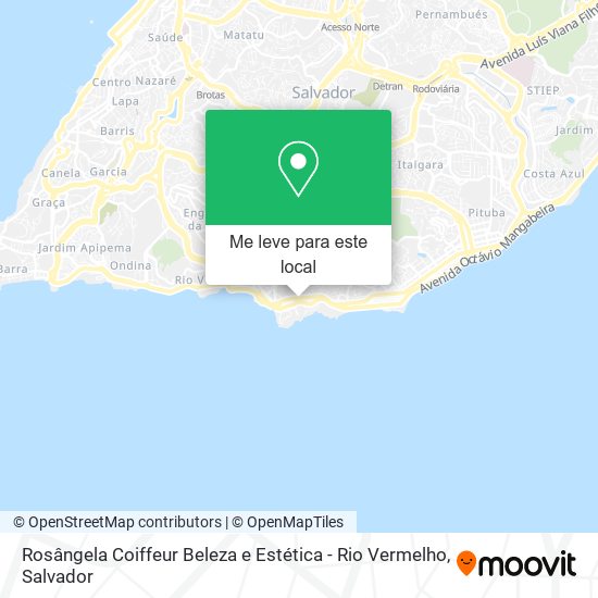 Rosângela Coiffeur Beleza e Estética - Rio Vermelho mapa