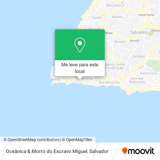 Oceânica & Morro do Escravo Miguel mapa