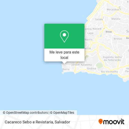 Cacareco Sebo e Revistaria mapa