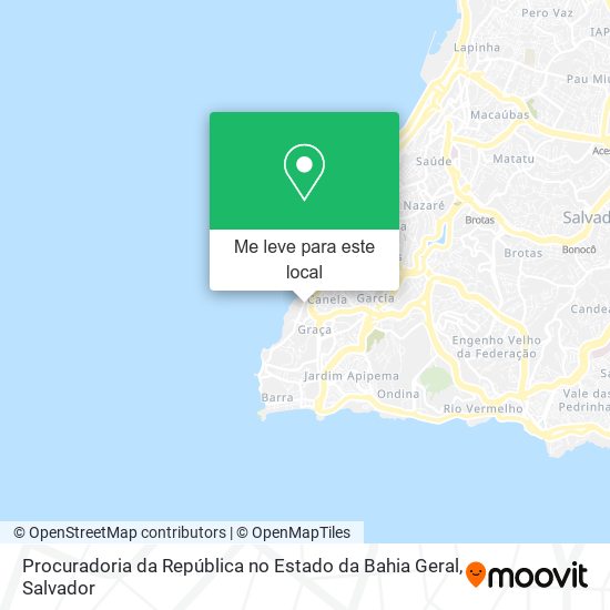 Procuradoria da República no Estado da Bahia Geral mapa