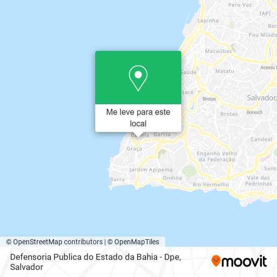 Defensoria Publica do Estado da Bahia - Dpe mapa