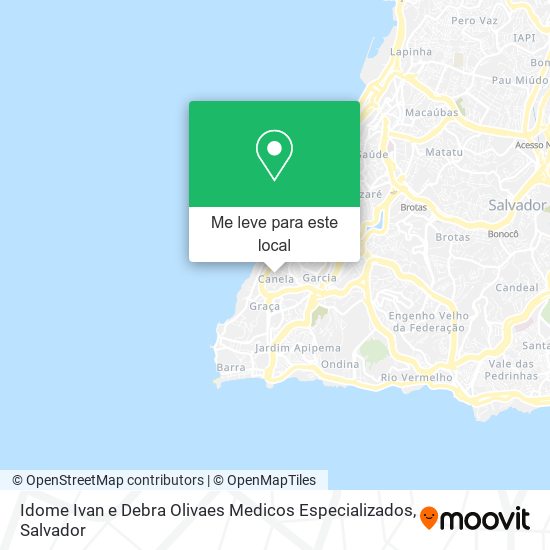 Idome Ivan e Debra Olivaes Medicos Especializados mapa