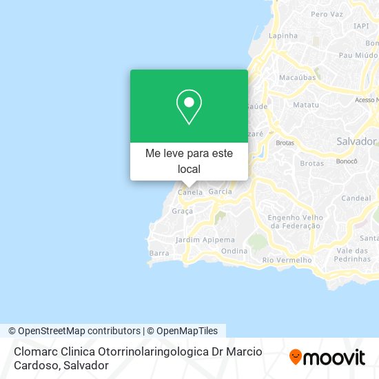 Clomarc Clinica Otorrinolaringologica Dr Marcio Cardoso mapa