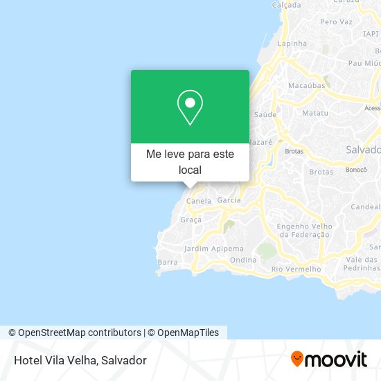 Hotel Vila Velha mapa