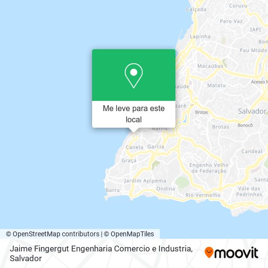 Jaime Fingergut Engenharia Comercio e Industria mapa