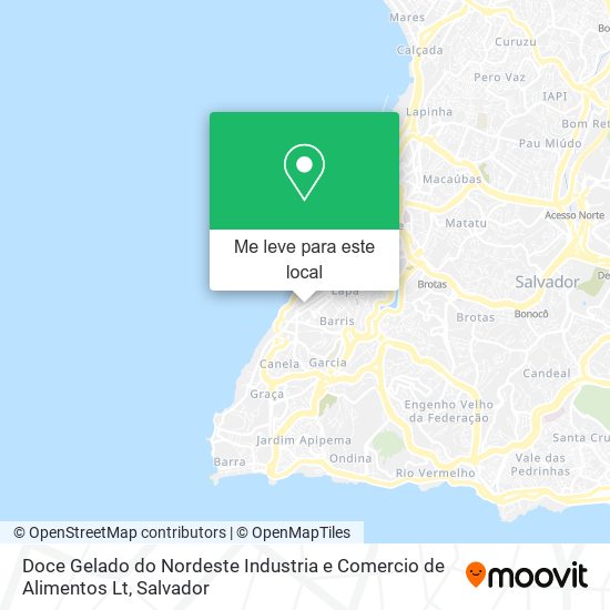 Doce Gelado do Nordeste Industria e Comercio de Alimentos Lt mapa