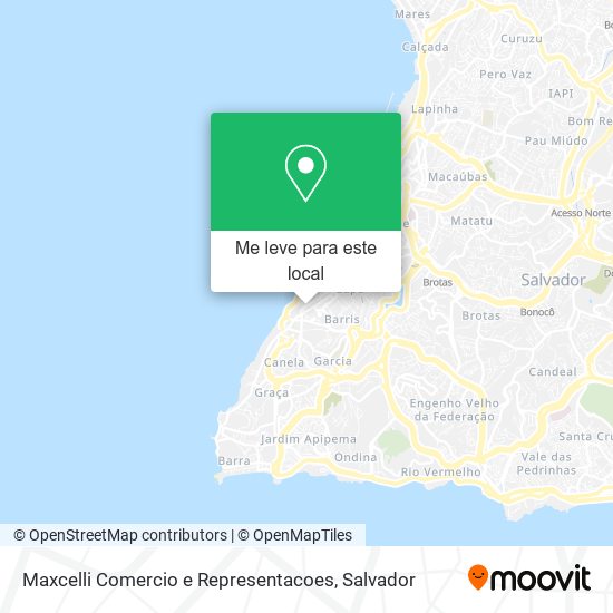 Maxcelli Comercio e Representacoes mapa