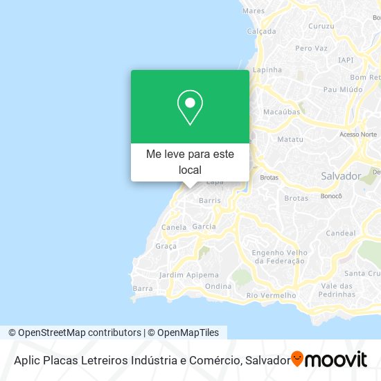 Aplic Placas Letreiros Indústria e Comércio mapa