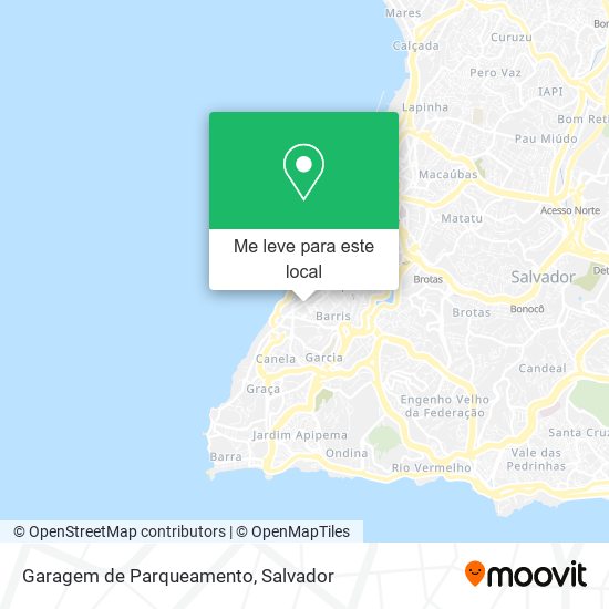 Garagem de Parqueamento mapa