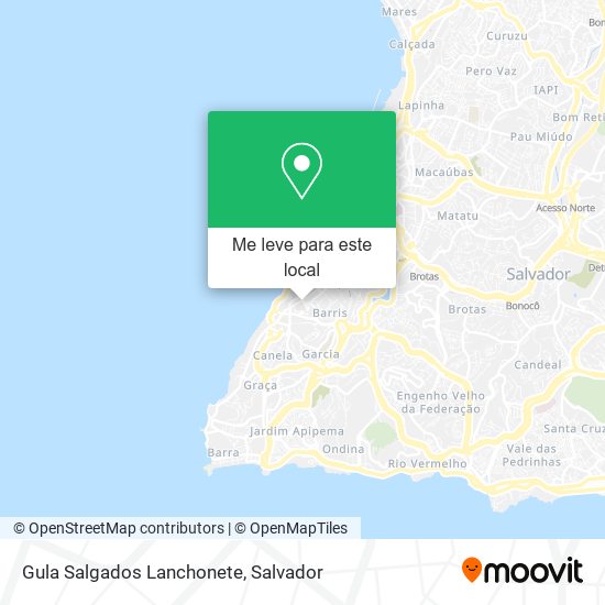 Gula Salgados Lanchonete mapa