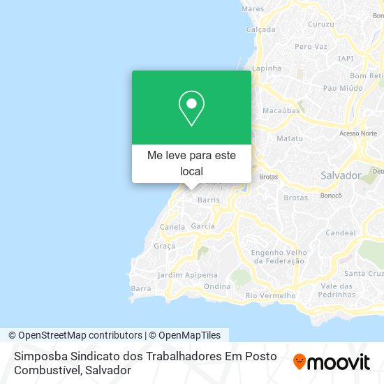 Simposba Sindicato dos Trabalhadores Em Posto Combustível mapa