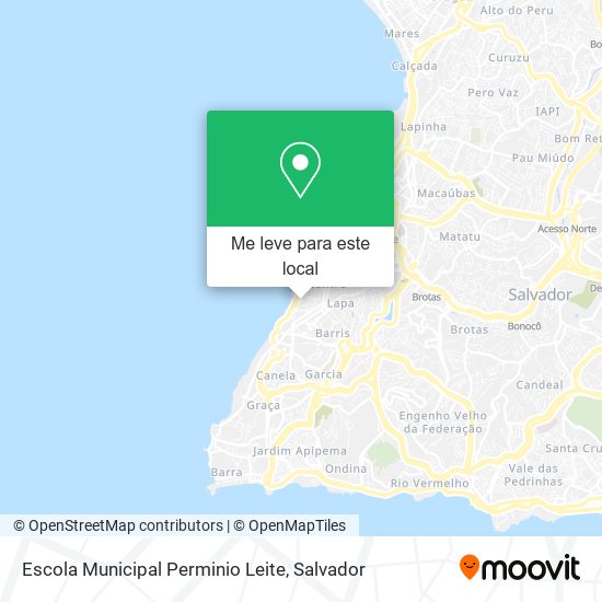 Escola Municipal Perminio Leite mapa