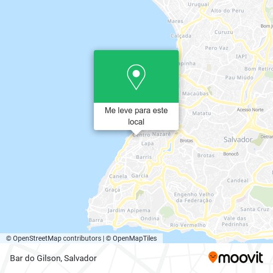 Bar do Gilson mapa