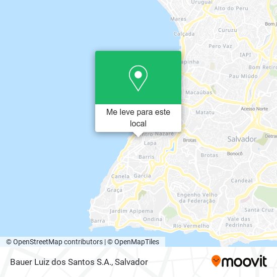 Bauer Luiz dos Santos S.A. mapa