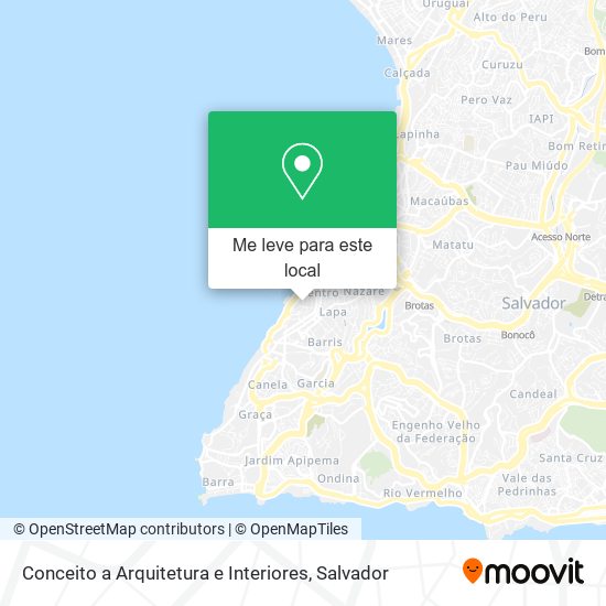 Conceito a Arquitetura e Interiores mapa