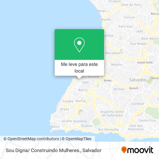 Sou Digna/ Construindo Mulheres. mapa