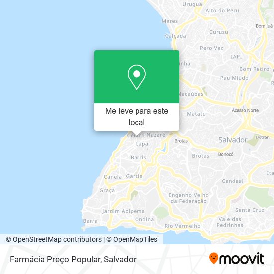 Farmácia Preço Popular mapa