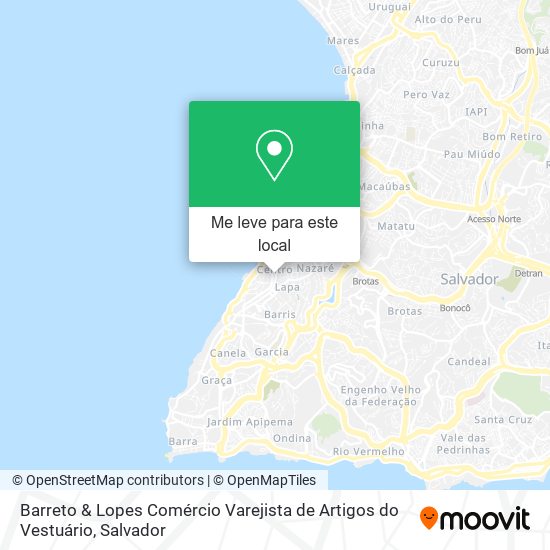 Barreto & Lopes Comércio Varejista de Artigos do Vestuário mapa