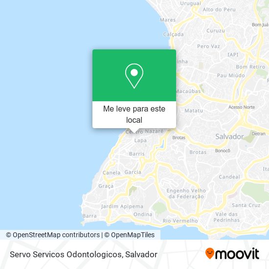 Servo Servicos Odontologicos mapa