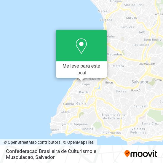 Confederacao Brasileira de Culturismo e Musculacao mapa