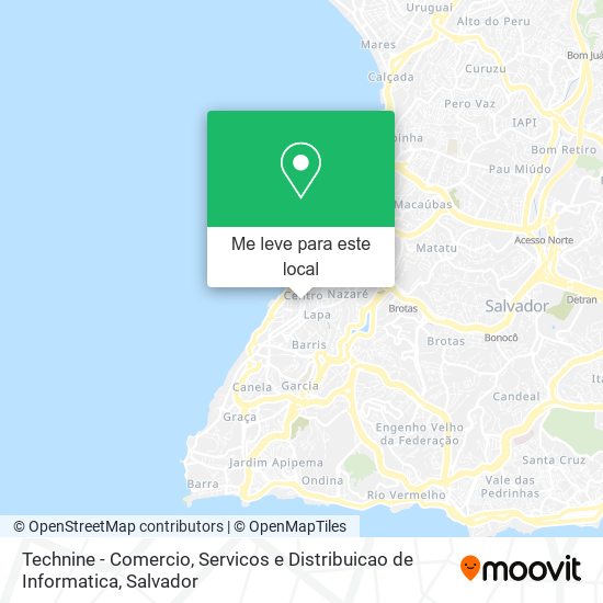 Technine - Comercio, Servicos e Distribuicao de Informatica mapa