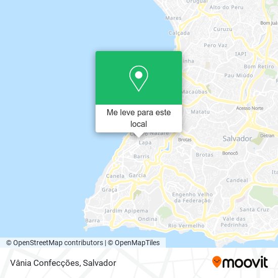 Vânia Confecções mapa