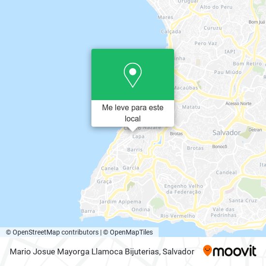 Mario Josue Mayorga Llamoca Bijuterias mapa