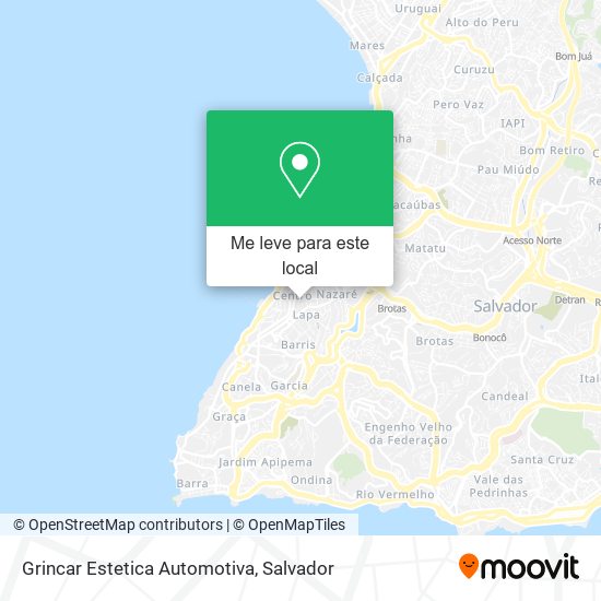 Grincar Estetica Automotiva mapa