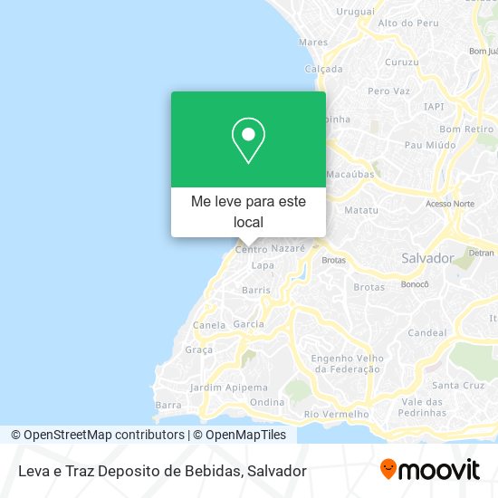 Leva e Traz Deposito de Bebidas mapa