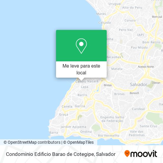 Condominio Edificio Barao de Cotegipe mapa