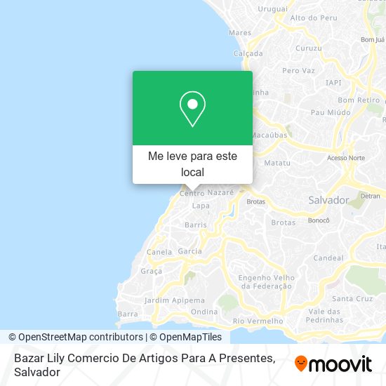 Bazar Lily Comercio De Artigos Para A Presentes mapa