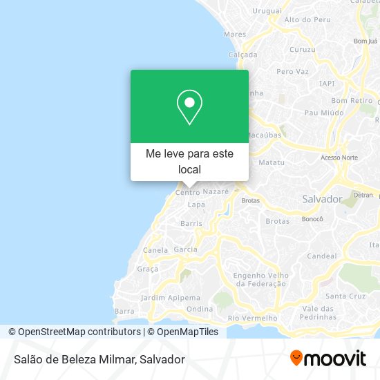 Salão de Beleza Milmar mapa