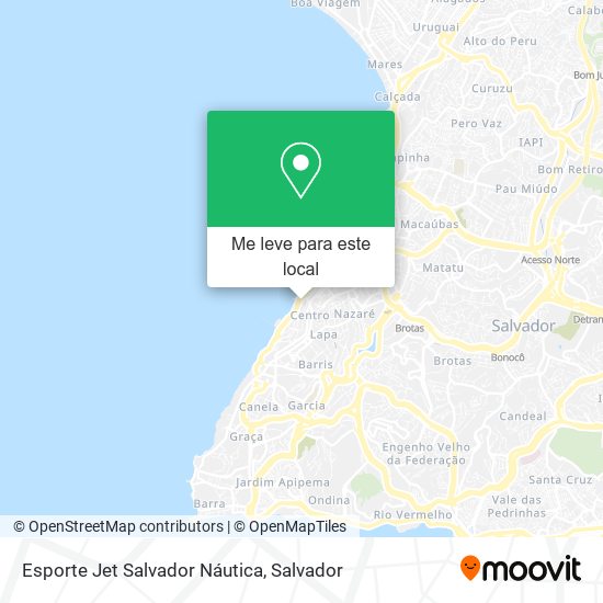 Esporte Jet Salvador Náutica mapa