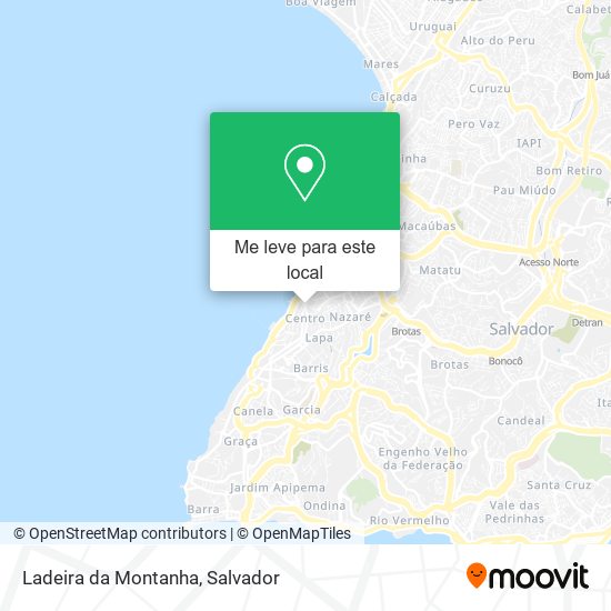 Ladeira da Montanha mapa