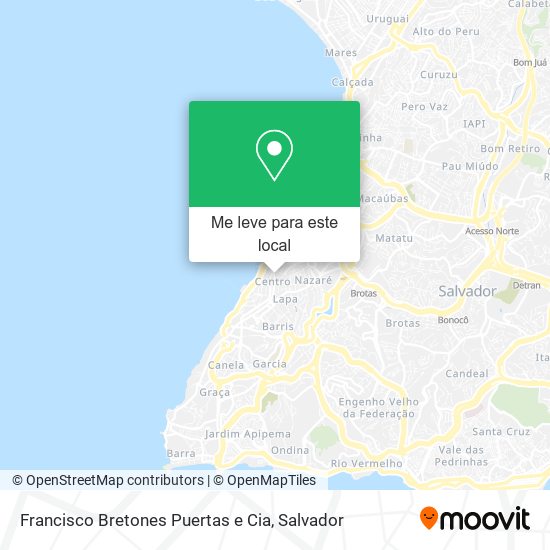 Francisco Bretones Puertas e Cia mapa