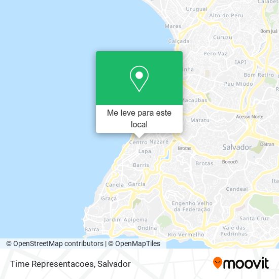 Time Representacoes mapa