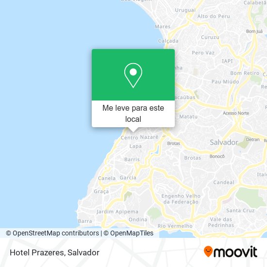 Hotel Prazeres mapa