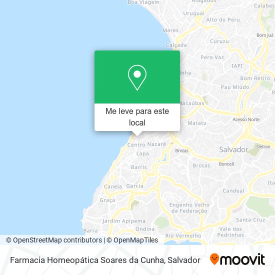 Farmacia Homeopática Soares da Cunha mapa