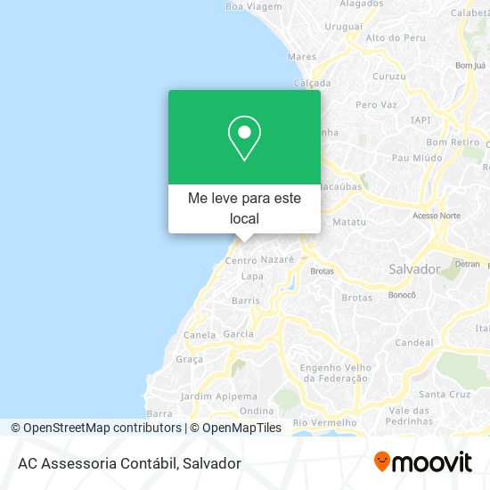 AC Assessoria Contábil mapa