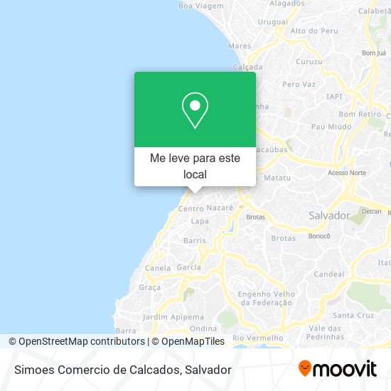 Simoes Comercio de Calcados mapa