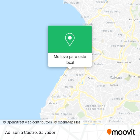 Adilson a Castro mapa