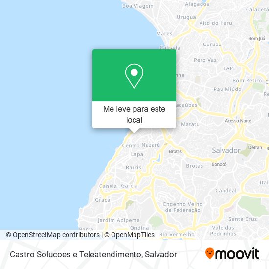 Castro Solucoes e Teleatendimento mapa